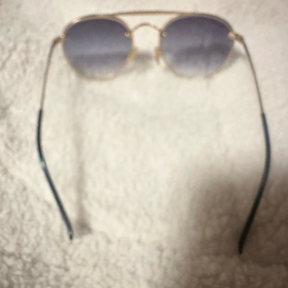 Ray-Ban Gold Frame Sunglasses with Black Lenses main image 5